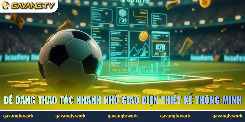 Dễ dàng thao tác nhanh nhờ giao diện thiết kế thông minh
