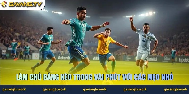 Làm chủ bảng kèo trong vài phút với các mẹo nhỏ