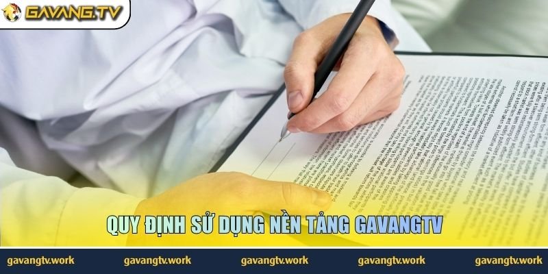Quy định sử dụng nền tảng GavangTV