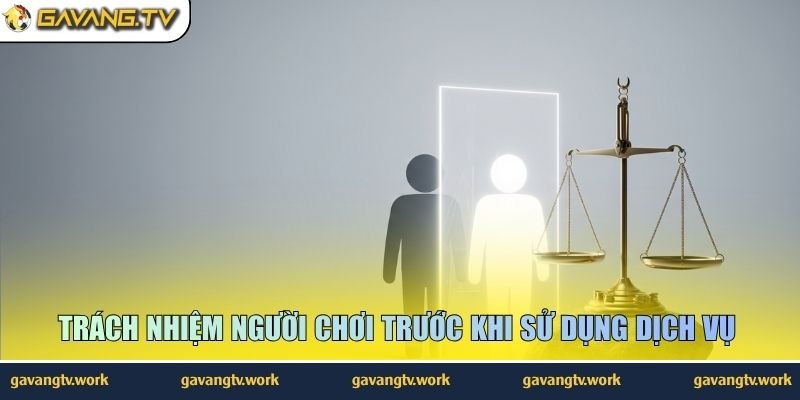 Trách nhiệm người chơi trước khi sử dụng dịch vụ 