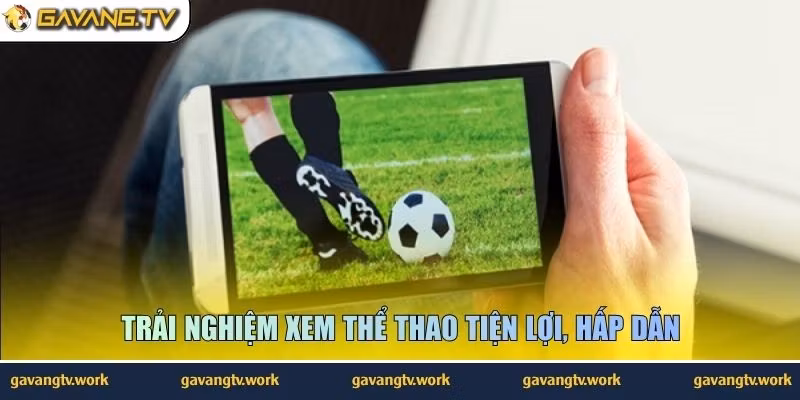 Trải nghiệm xem thể thao tiện lợi, hấp dẫn